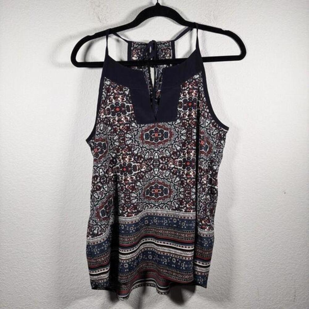 Athleta Medallion Dunes Tie Racer Back Tank Women’s Size Small‎